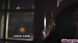 when the robber sneaks into amaris bedroom she thinks that its her partner coming home and invited her to join the bed and make passionate sex