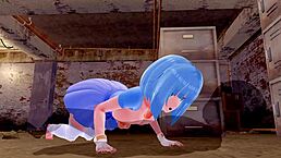 3d hentai babe with big ass and tits seduced