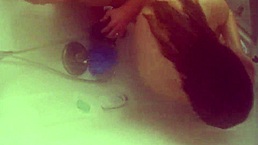 Bbw wife bathing in shower, then intense sex with cum on tits