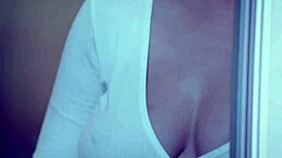 beautiful shaved fat brunette with curvy tits rides cowgirl and gets blowjob in voluptuous compilation