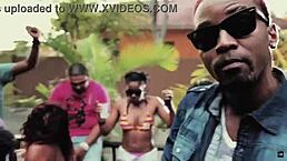 ebony girl with big tits and ass in booty bubble jam dance video