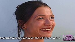 Wow! Gorgeous Brunette Stuns in Hot Casting Video on Sofa!