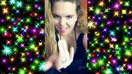 blonde amateur goddess plays fetish games in her room