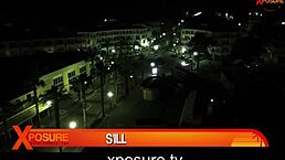 Night vision sex with old man blowing young ass in pov