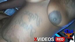 urban slim petite ebony milf gets wild pussy pounding in homemade action.