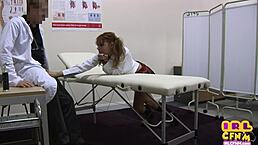 Cfnm 21Yo College Slut Fucked In 3Some By Perv Doctors