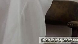 Is that blonde teen masturbating?