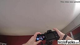 Hot backstage action with Nicole Aniston in 2nd angle view