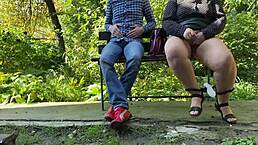 Fat Milf's Outdoor Sanitary Pad Panty Play