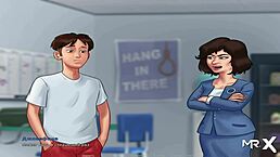 Summertimesaga - Naked Girl Gives Intense Blowjob In Hentai Anime!