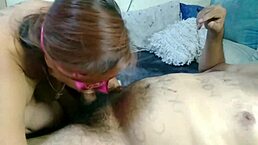 i was playing with the unfaithful latina neighbor, giving her blowjob and homemade fun