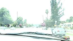 big tits hottie fucks on couch!