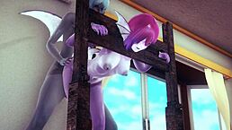 Tanuki intensely fucks furry dragon in hentai anime