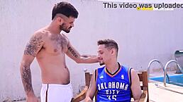 Fucking the hot pool boy in the backyard pov