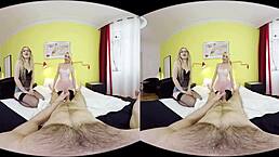 Ballerina's First POV Threesome With Small Tits