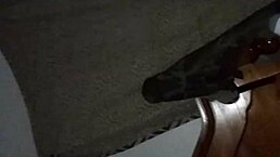 Tammy showcases her big booty in homemade ebony scene