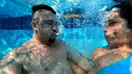 Did the brunette want to fuck in the pool?