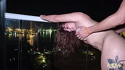 the rain makes me hot, let's fuck on the balcony