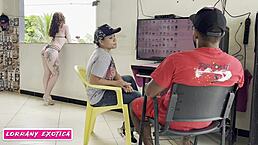 Eliane Furacao Sucks Marcio Baiano's Monster Cock.