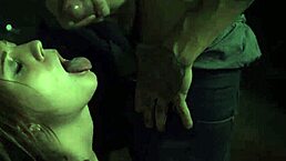 She says, Honey Jojo, kiss me in this bdsm threesome.