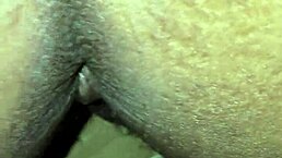 Ebony bends over for monster cock in doggystyle.