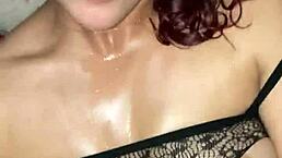 Latina Girlfriend Blows Friend in Fishnets!