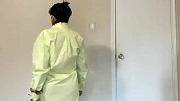 She Gets Hot For You, Touching Her Tits And Pussy In Massage