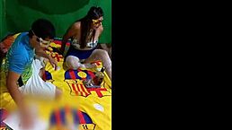 Holiday party turns into wild amateur assfucking fun with Japanese teens