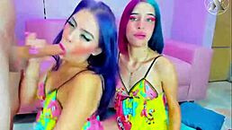 Circus Clowns Give Wild Blowjob Show On Webcam