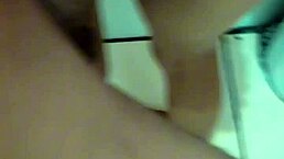 Amanda Brazilian de Jr shares a quick bathroom moment with her partner