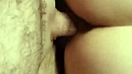 She's riding that big dick with her ass bouncing.