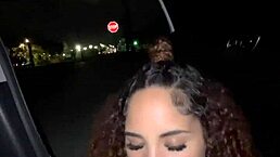 I was thrilled meeting that fan, so I sucked his big black cock right outside in the open air.