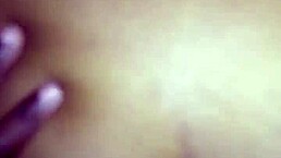 Ebony bbw with big tits in sloppy action