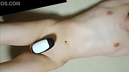 Teen 18+ Teased to Orgasm by Vibrator Rotor