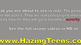 Filthy college teens finger-fuck and lick shaved pussies intensely