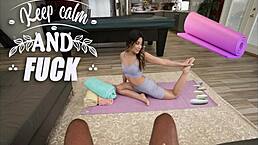 virtual porn - helping stretch petite latina xxlayna marie with yoga
