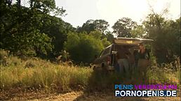 Horny Blonde Reporter Lauren Phoenix Bent Over For Outdoor Deepthroat And Sex!