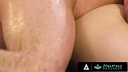 I’m blown away by Nicole Aria giving my businessman friend the ultimate Nuru massage experience!