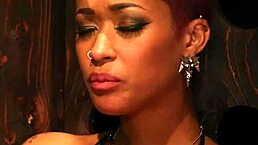 Black lesbo femdom strapon fucks white sub hard 😈💦