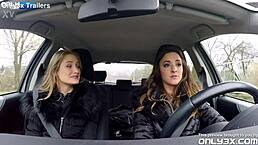 Hitchhiker Tiffany Tatum Kisses Driver Amirah Adara 😘