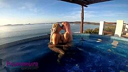 lesbian trio with kitty ann and evita love in jacuzzi