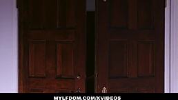 Hooded stranger dominates milf Aaliyah Love's pussy with rough doggystyle action