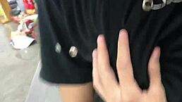 Teen Pornstar Brunette Encounters Horny Stepsister, Excites Her with Blowjob, Leads to Creampie and Cumshot on Ass