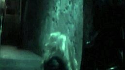 blonde and brunette share cock in group sex