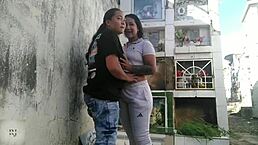 Michell and Paula lose control in steamy outdoor action