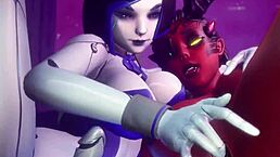 Demi wants to have sex with girls in this 4k hentai game 😏