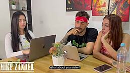 Wife Catches Me Doggy Fucking Her Sister On Desk