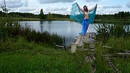 hey lady, wanna dance by the lake in that sexy bikini or just pose for me?