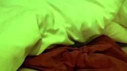 Feeling the intense pleasure as the lady passionately handles my cock with her actions.