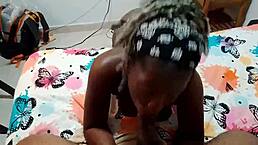 stepsister strips and squeezes tight pussy for me - jhodez1